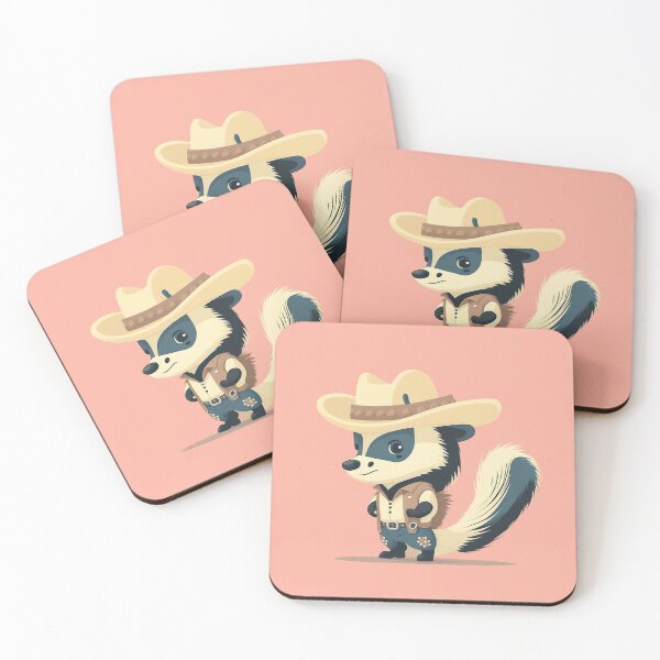 Item preview, Cute Skunk Cowboy(Transparent) designed and sold by pastelcountrytx.