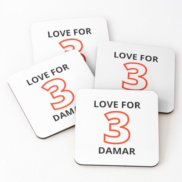 Item preview, LOVE FOR 3 DAMAR, LOVE FOR 3 DAMAR Essential T-Shirt designed and sold by rapoo.