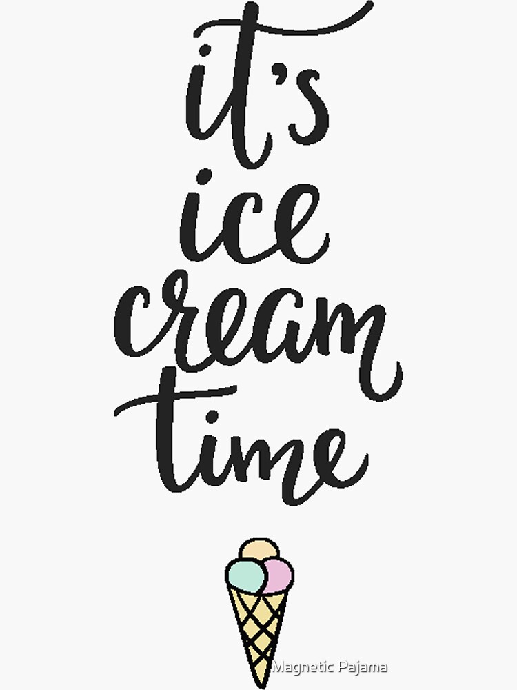 It's Ice Cream Time // Ice Cream Cone by MagneticMama