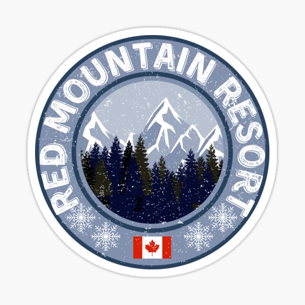 "RED Mountain Resort Ski Resort" Sticker for Sale by MyTshirtCulture