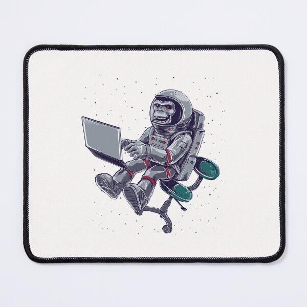 Item preview, Astronaut Monkey with Laptop Design designed and sold by derendesign.