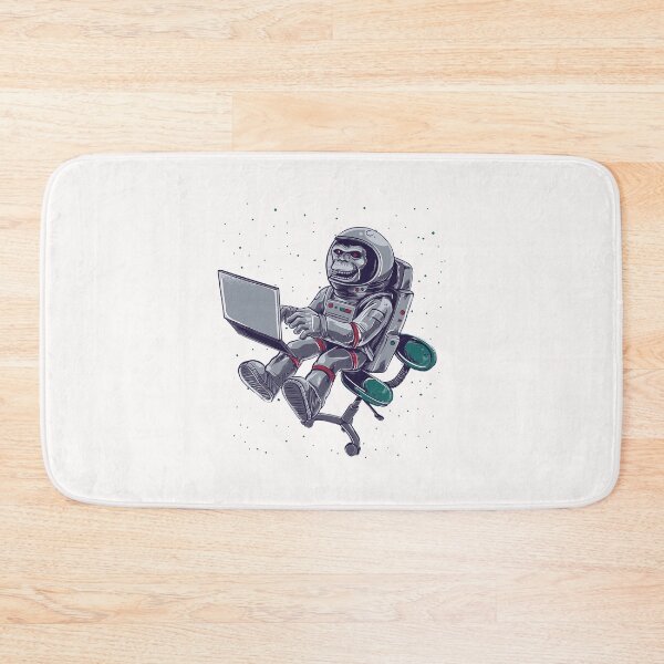 Item preview, Astronaut Monkey with Laptop Design designed and sold by derendesign.