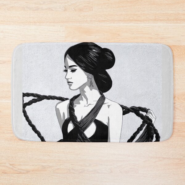 Item preview, Woman tied in bondage - black and white. designed and sold by BDSMlovers.