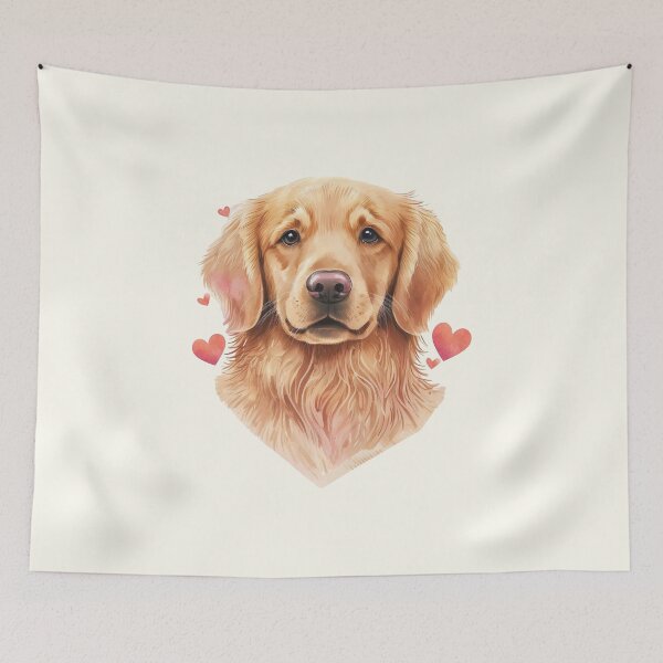 Item preview, Golden Retriever Cute Flat-coated Retriever Golden Yellow Golden Retriever, designed and sold by nicestr.