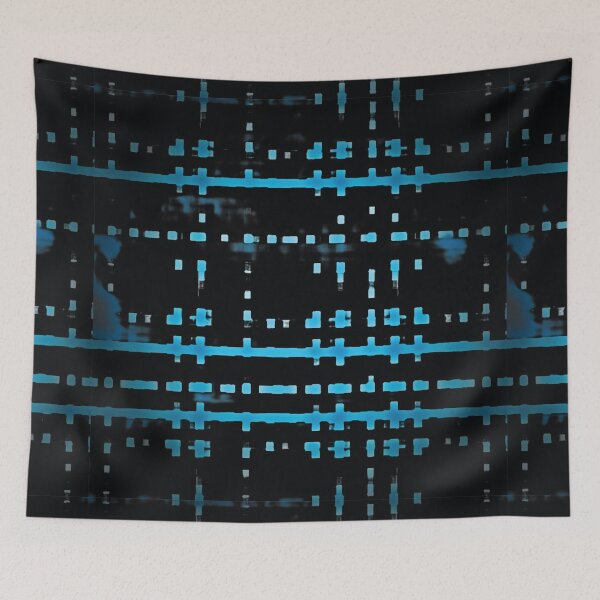 Item preview, Deconstructed Blue & Black Plaid designed and sold by PSCSCo.