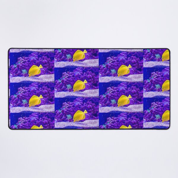Item preview, yellow tang aquarium Watercolour Digital Painting designed and sold by getlyart.