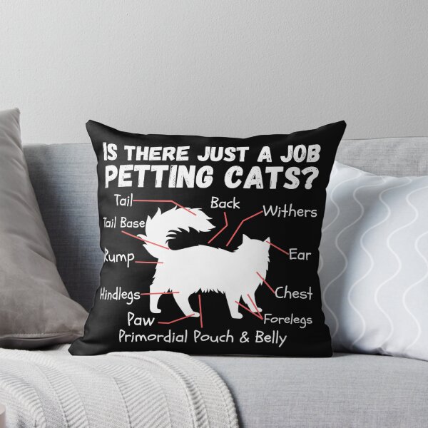 Item preview, Is There Just A Job Petting Cats Colorful Cat designed and sold by Salva-Shop.