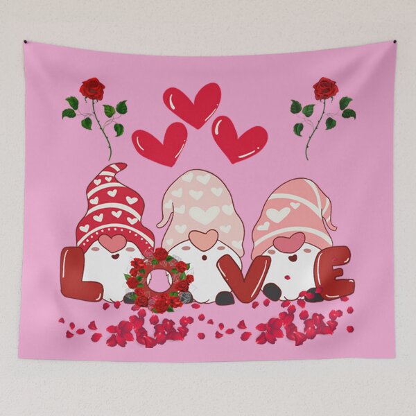 Item preview, Pink Garden Gnomes Love Red Roses by Vista Views Art designed and sold by VistaViews.