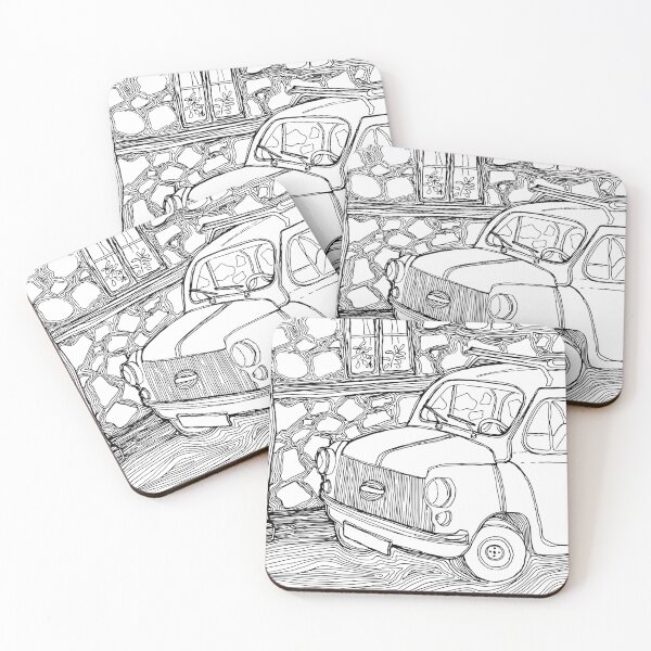 Artikelvorschau, Illustration eines Oldtimers entworfen und verkauft von Riocloud.