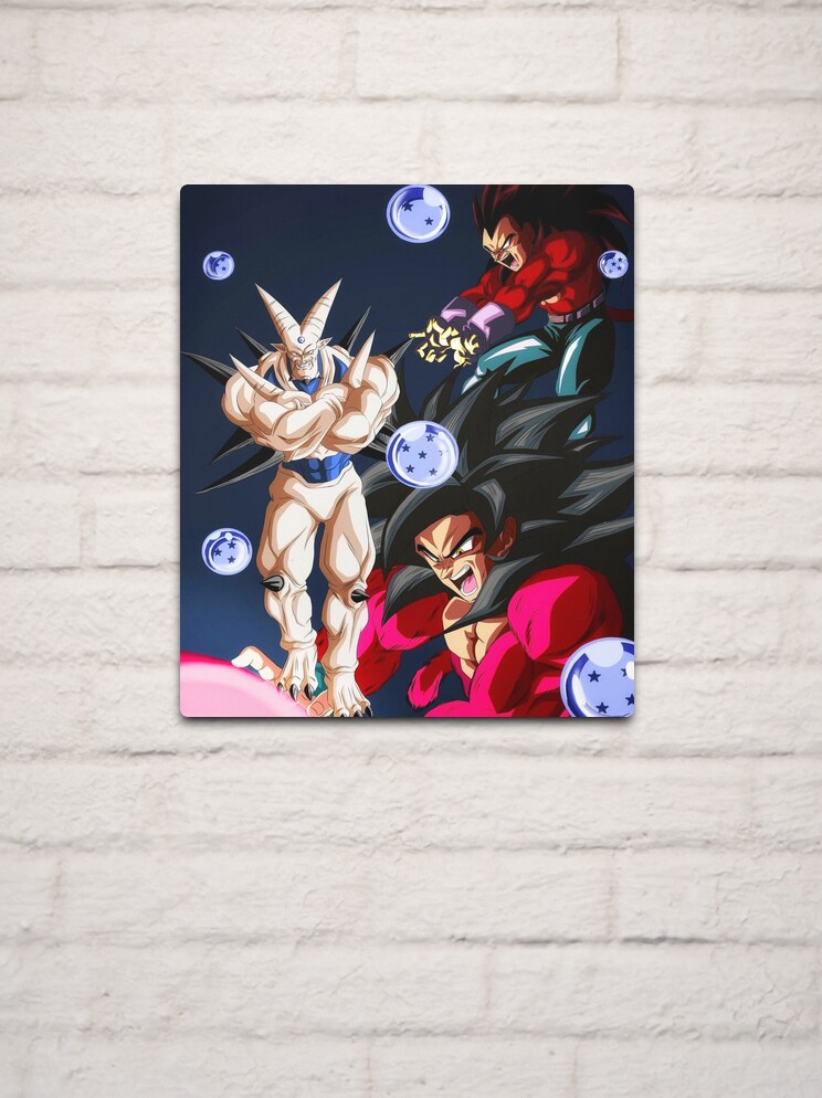 Goku SSJ4 Vegeta SSJ4 DBGT Mounted Print for Sale by Anime and More