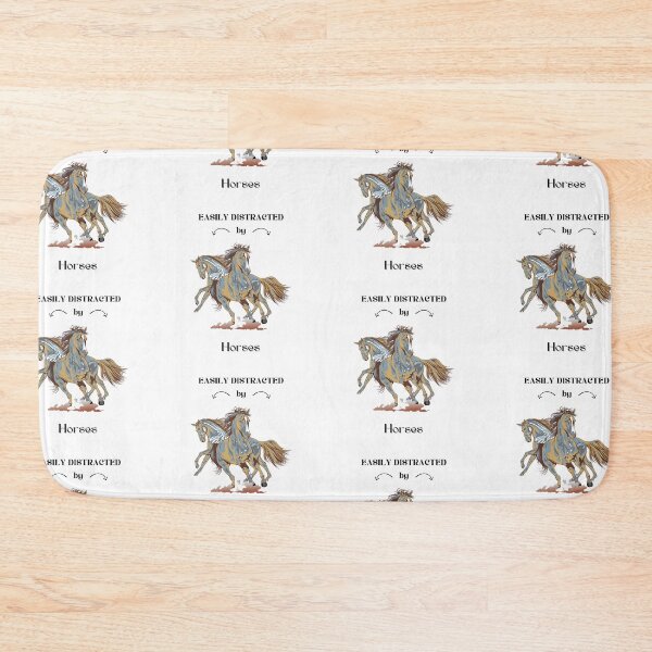 Item preview, Easily distracted by Horses in Brown designed and sold by Horse-Aholic.