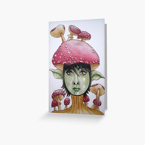 Mushroom fairy Greeting Card
