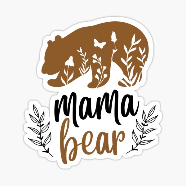 Green Mama Bear Gifts - Mama Bear Gifts - Sticker