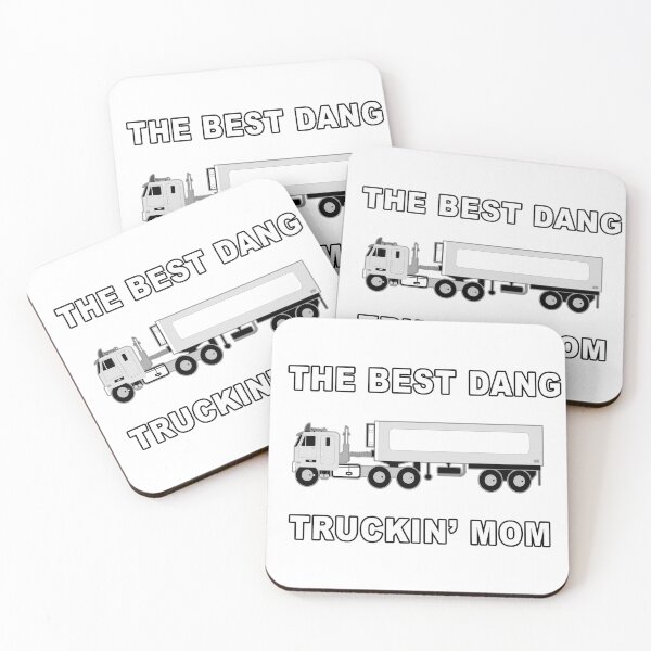 Item preview, THE BEST DANG TRUCKIN MOM designed and sold by EnR-designs.