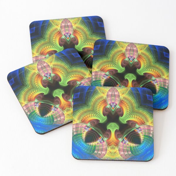 Item preview, fractal tricolor hive designed and sold by effervescence.