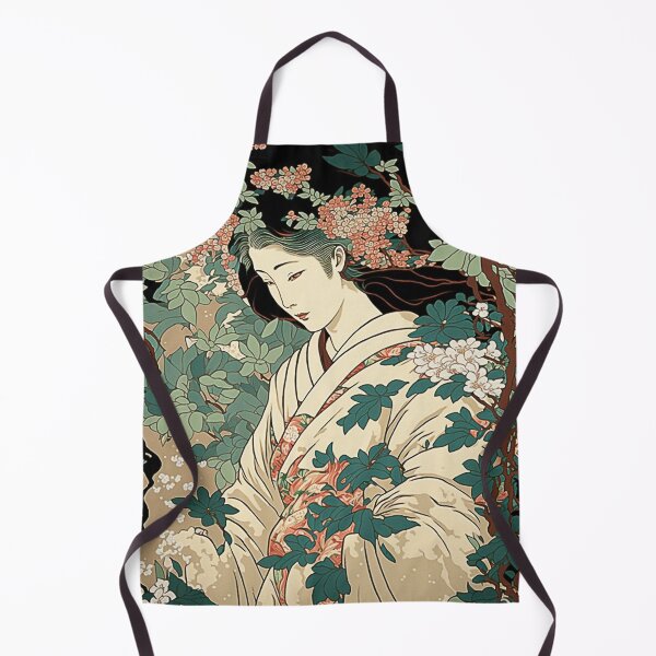 Artikelvorschau, Ukiyoe Blooms: Ein traditioneller japanischer Holzschnitt mit Blumen im Ukiyoe-Stil. entworfen und verkauft von BotTastic.