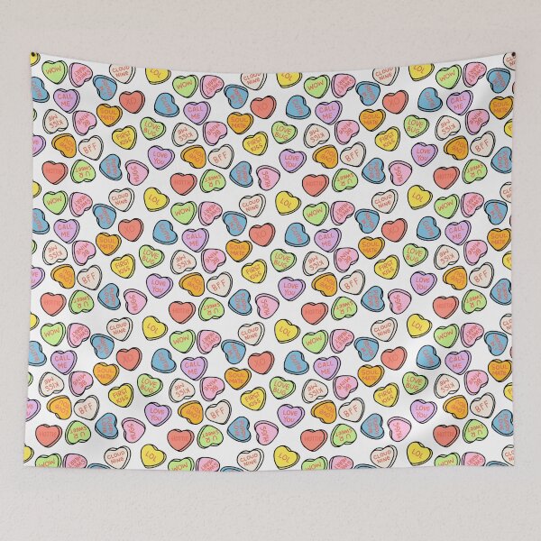 Item preview, Valentine’s Conversation Heart Pattern designed and sold by sammleavitt.