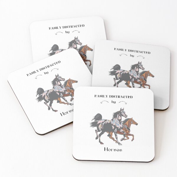 Item preview, Easily distracted by Horses  designed and sold by Horse-Aholic.
