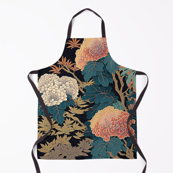 Artikelvorschau, Ukiyoe Blooms: Ein traditioneller japanischer Holzschnitt mit Blumen im Ukiyoe-Stil. entworfen und verkauft von BotTastic.