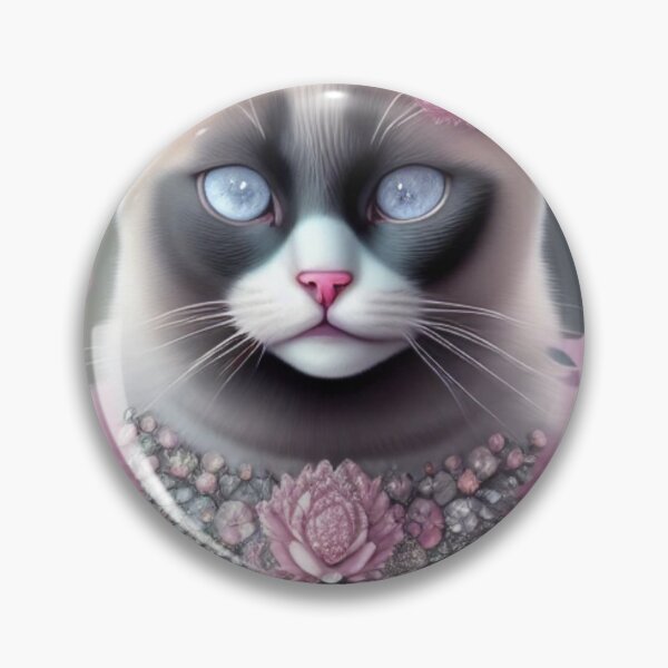 Item preview, Siamese With Pastel Pink Elements designed and sold by Nocturne  Paws.