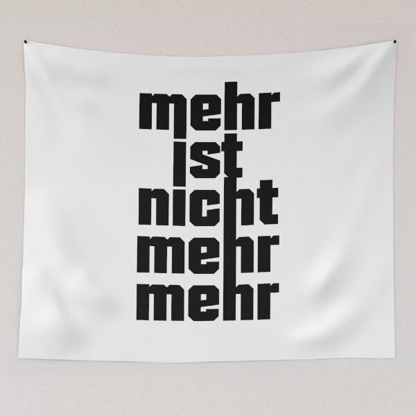 Item preview, mehr ist nicht mehr mehr designed and sold by Hell-Prints.