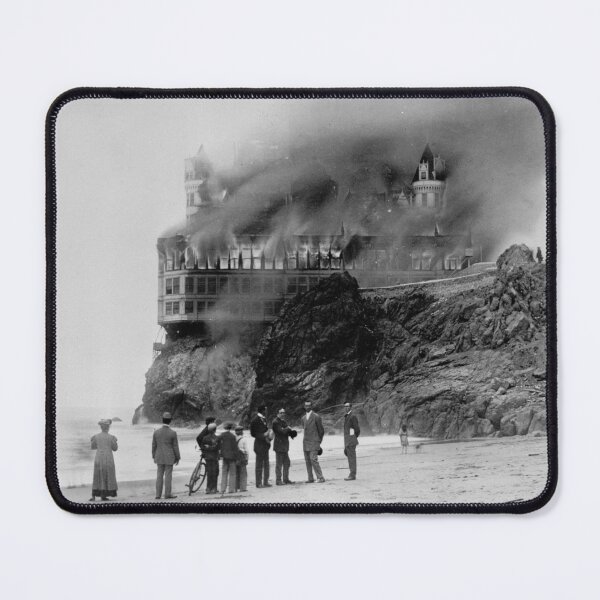 Item preview, Cliff House Fire Over Ocean Beach San Francisco, 1907 designed and sold by World Vintage Photos.