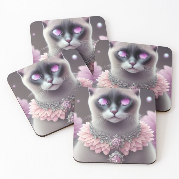 Item preview, Pink-Eyed Siamese Cat designed and sold by Nocturne  Paws.