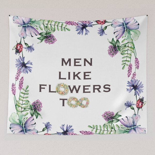 Item preview, MEN LIKE FLOWERS TOO designed and sold by ORIGENcreate.