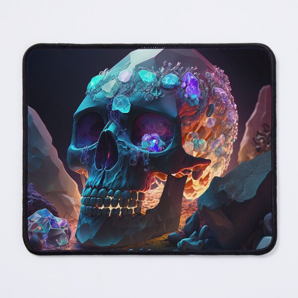 Item preview, Blue Crystal Skull, Poster designed and sold by SkullandKitten.