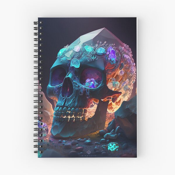 Item preview, Blue Crystal Skull, Poster designed and sold by SkullandKitten.