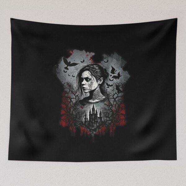 Item preview, Castle Goth Girl - Dark Bloody Gothic Design designed and sold by Top Seller ⭐⭐⭐⭐⭐ 5/5.