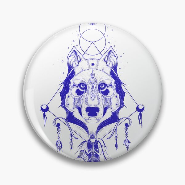 Item preview, wolf blue trending design designed and sold by AI-Collections.