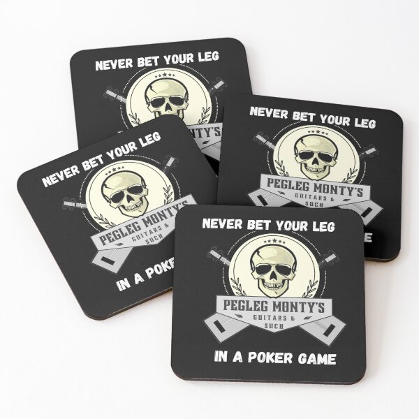 Item preview, Funny! Never Bet Your Leg in a Poker Game Shirt designed and sold by PegLeg-Montys.