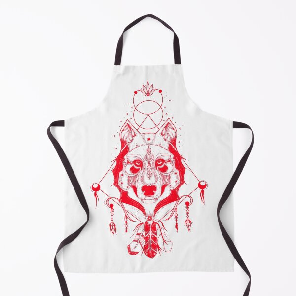 Item preview, wolf red trending design designed and sold by AI-Collections.