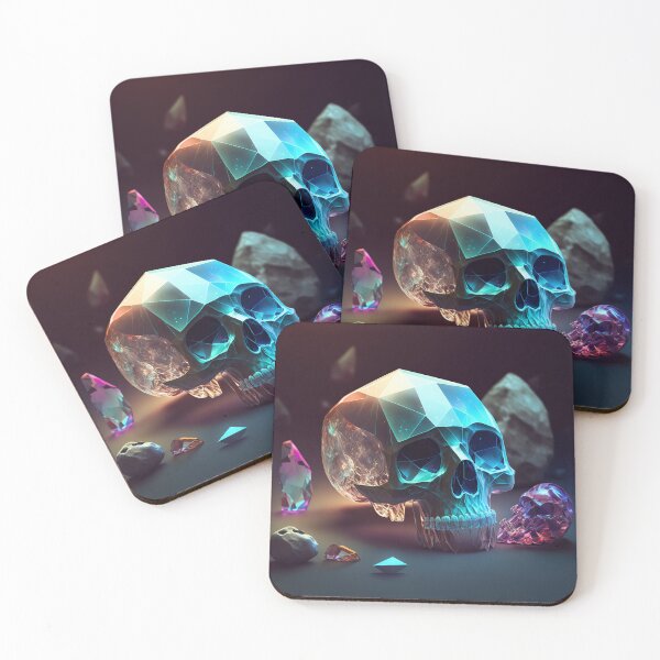 Item preview, Mini Crystal Skull, Poster designed and sold by SkullandKitten.