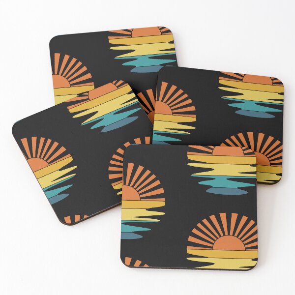Item preview, Retro Sunset Rays Pattern designed and sold by PBJArt.