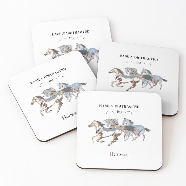 Item preview, Easily distracted by Horses  designed and sold by Horse-Aholic.