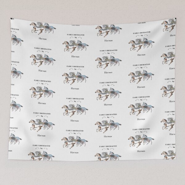 Item preview, Easily distracted by Horses  designed and sold by Horse-Aholic.
