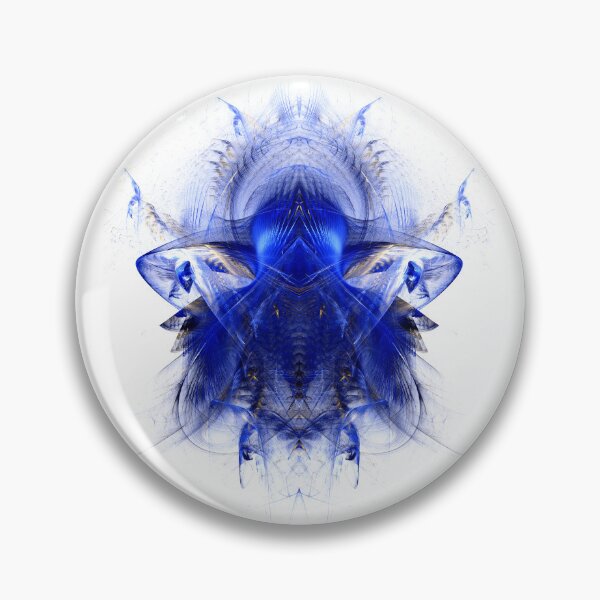 Item preview, fractal winged blue beetle designed and sold by effervescence.