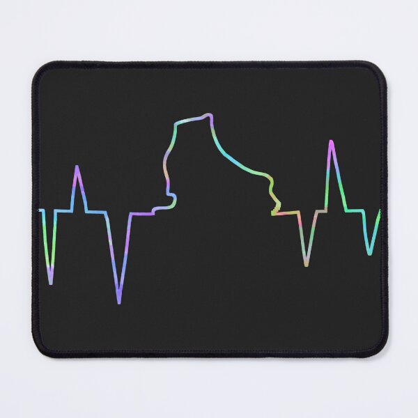 Item preview, Neon ice skate heartbeat designed and sold by Becky-Marie.