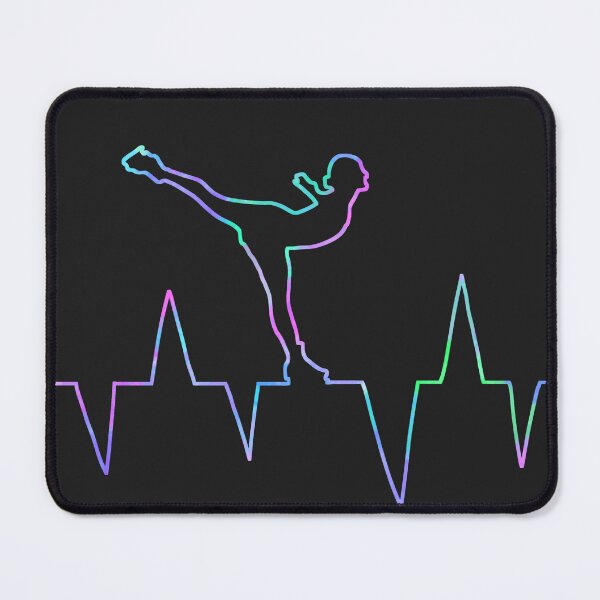 Item preview, Neon ice skater heartbeat designed and sold by Becky-Marie.