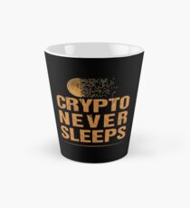Bitcoin Logo Crypto Never Sleeps Vintage Tshirt Tall Mug