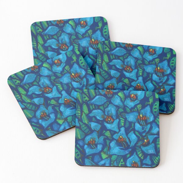 Item preview, Blue Puya, Tropical Flowers, Abstrac Botanical designed and sold by Julia Khoroshikh.
