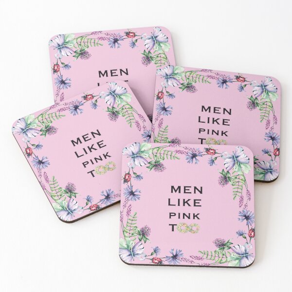 Item preview, MEN LIKE PINK TOO designed and sold by ORIGENcreate.