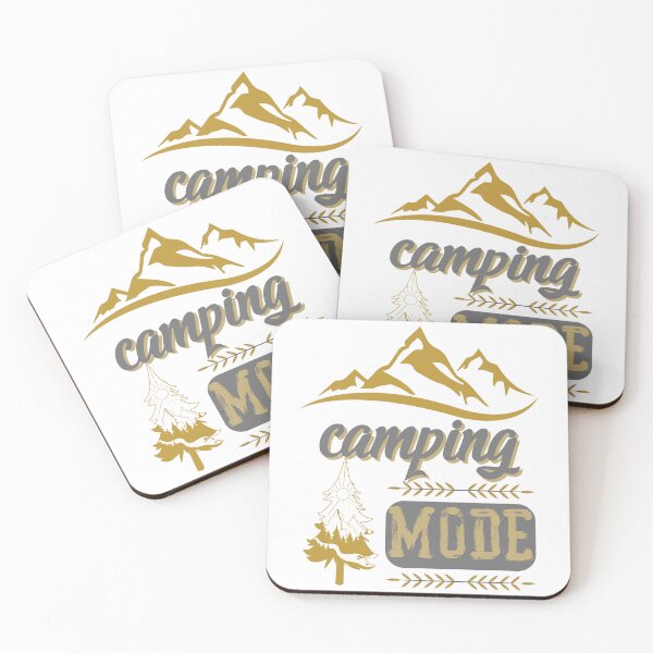 Item preview, camping mode, forest river sun inside tree pine designed and sold by movie-popcorn.