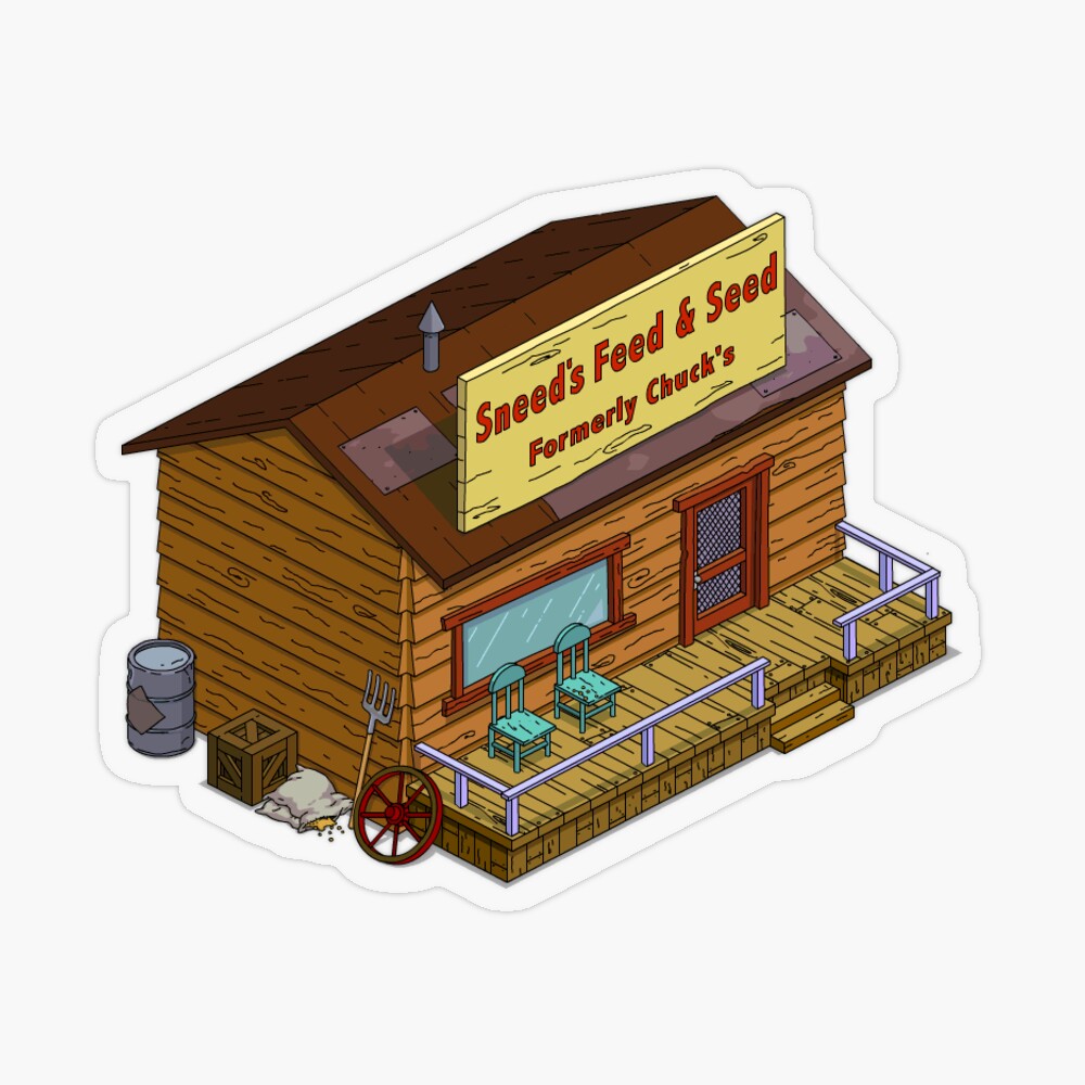 Sneed's Feed & Seed Shack Sticker for Sale by ideashere | Redbubble