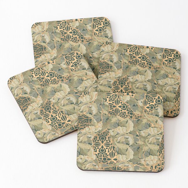Item preview, Vine Leaves and Pattern. Japanese Kintsugi designed and sold by CatCoconut-Art.