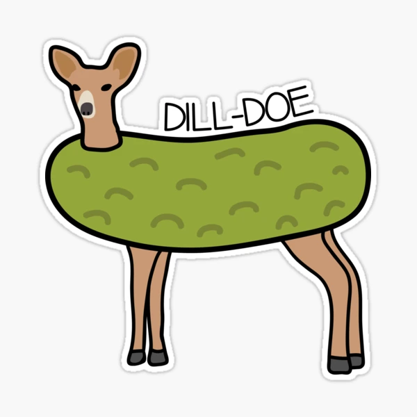 Dill Pickle Vinyl Sticker // Encouraging Stickers 