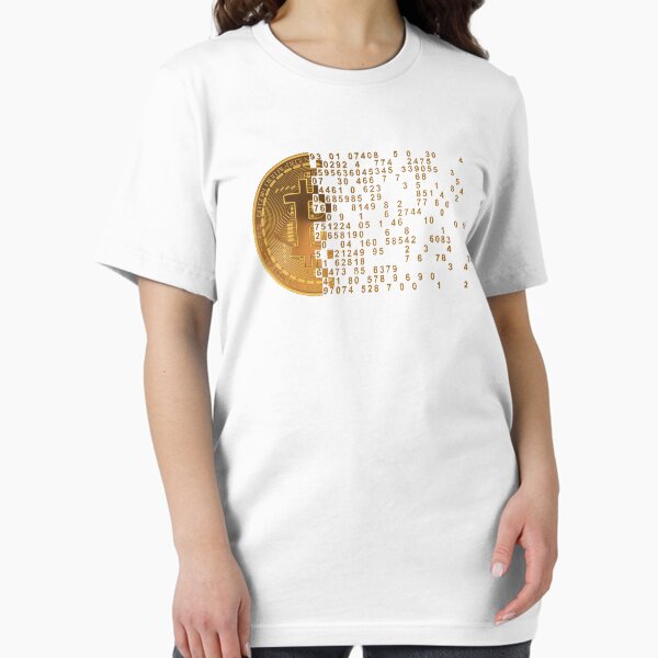 Artikel-Vorschau von Bitcoin Logo Binär Cryptocurrency Gold Tshirt, designt und verkauft von Studio Hues.