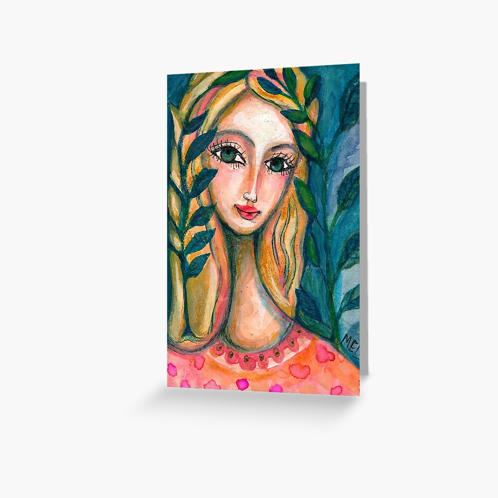 Nature Girl Greeting Card